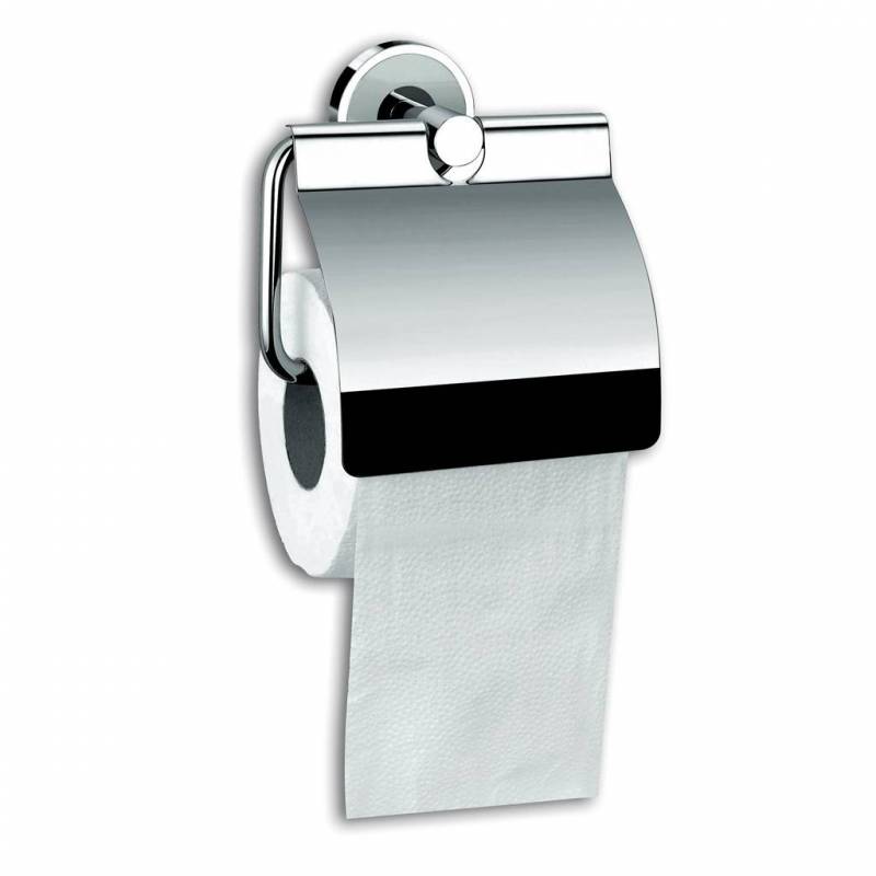 Porte-rouleau de papier toilette en laiton chromé brillant SIMEX