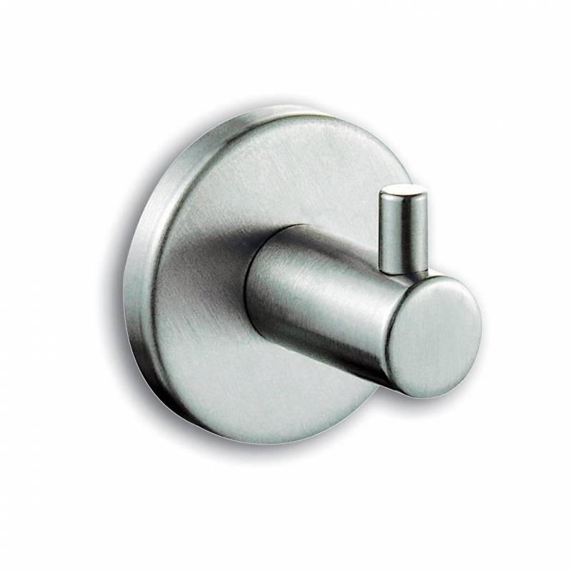 Percha para baño en acero inox brillante SIMEX