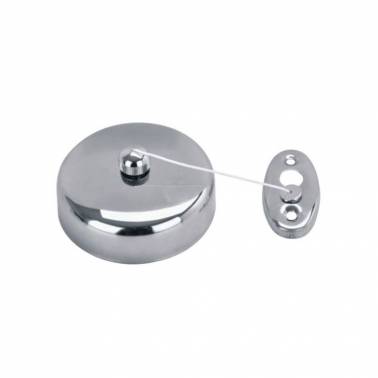 SIMEX retractable clothesline in polished stainless steel