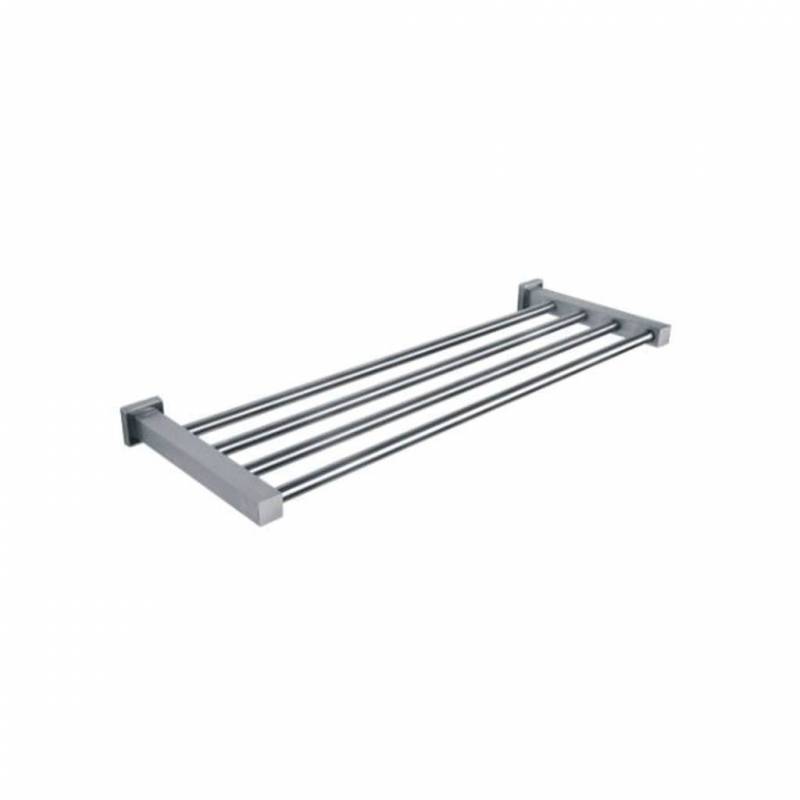 Towel rack in satin stainless steel SIMEX