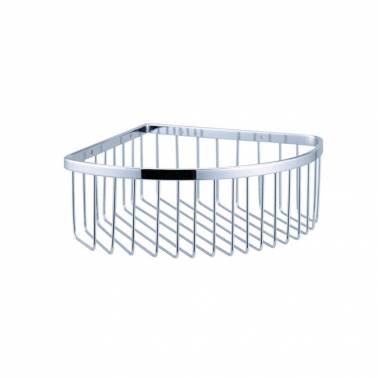 Saboneteira triangular em latão cromado brilhante, 248 mm SIMEX