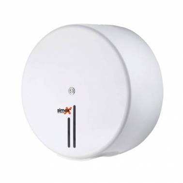 Porte-papier toilette industriel émaillé blanc SIMEX grand format