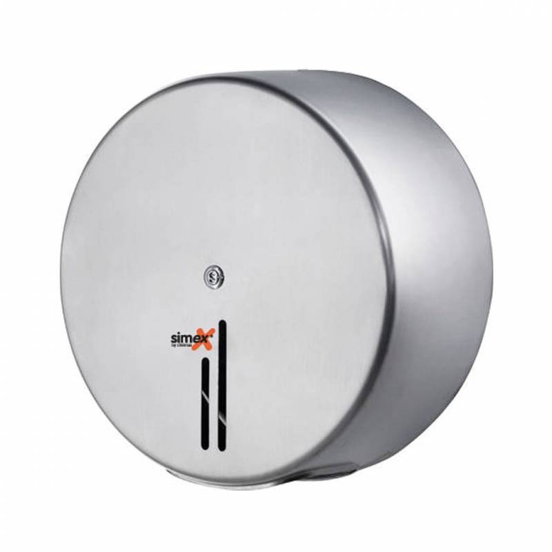 Porta carta igienica industriale di grandi dimensioni in acciaio inox AISI 430 SIMEX