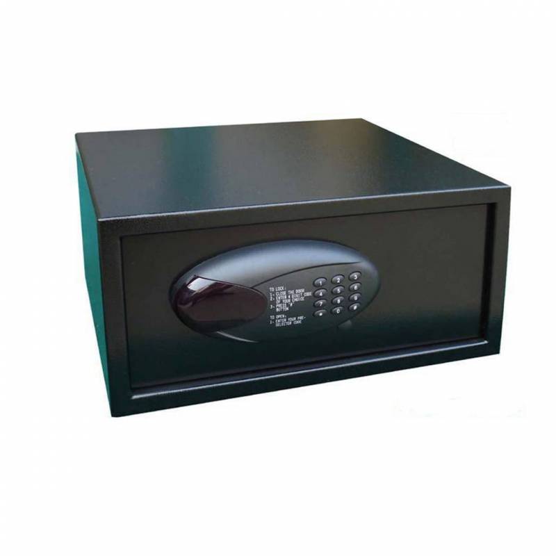 Caja fuerte lacada en color negro con cierre y apertura digital SIMEX