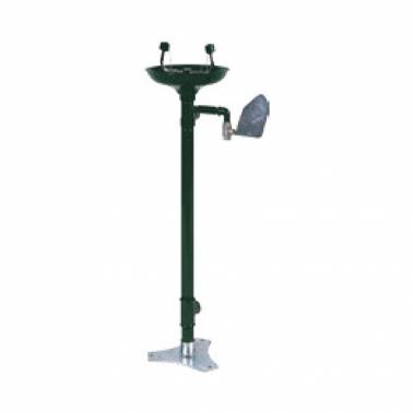 SIMEX eyewash stand with stainless steel collector