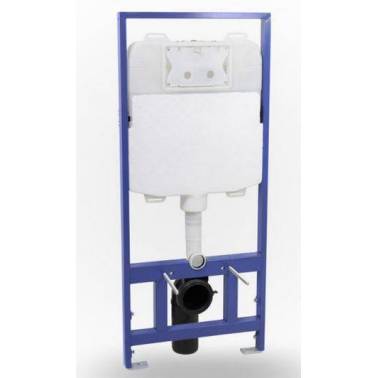 Estrutura com cisterna de dupla descarga para sanitários suspensos da marca Idrospania