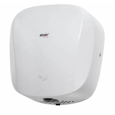 Secador de manos Topflow con sensor electrónico color blanco marca Simex