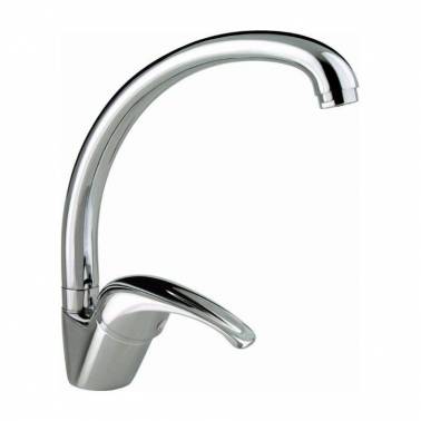 Komercia brand single-lever sink faucet with lateral movement spout