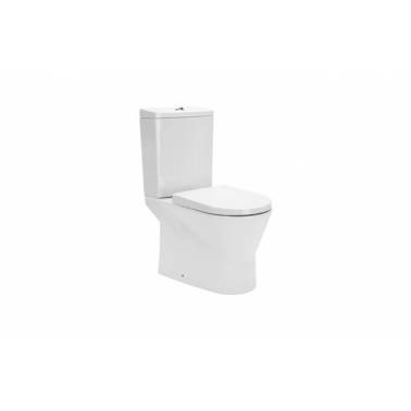 Complete 65cm toilet set with slim seat and lid in white or pergamon color, Urb. model and UNISAN brand