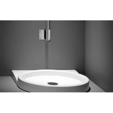 Plato de ducha en color blanco de 90x80 mm modelo WICA marca Unisan