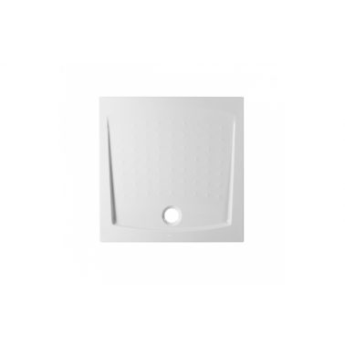 Plato de ducha extra plano en color blanco de 90x90 mm modelo Millennium marca Unisan