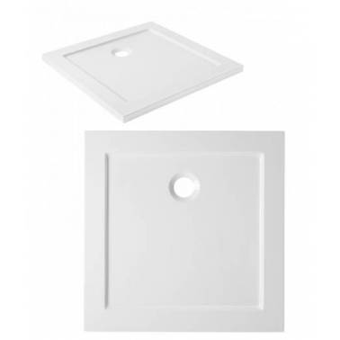 Plato de ducha extra plano en color blanco o pergamon de 90x90 o 100x100 cm modelo Face marca Unisan