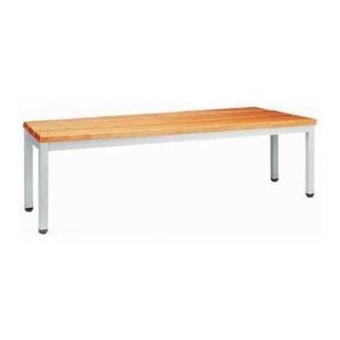 Einzelbank für Umkleidekabinen 1000 x 400 mit verzinkter Stahlkonstruktion, Referenz KMC-BS-1