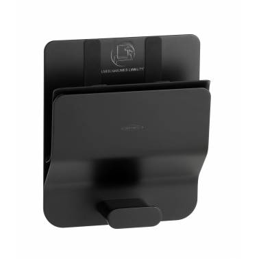 Soporte modelo Klutch para dispositivo móvil en color negro marca Bobrick