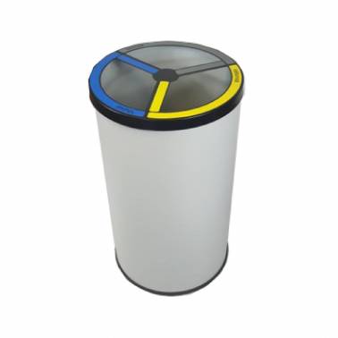 Papelera de reciclaje con cubetas separadas de 150 litros SIMEX