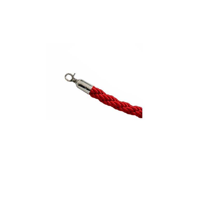 Cordón trenzado de 1'5 metros de color rojo