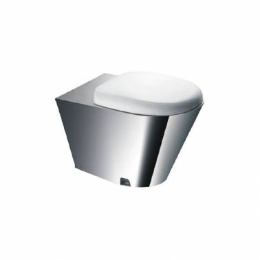 Vandalensicheres Wand-WC SIMEX mit satinierter Oberfläche. Referenz 03014