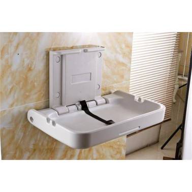 Cambiador de pañales plegable de pared modelo horizontal marca Komercia
