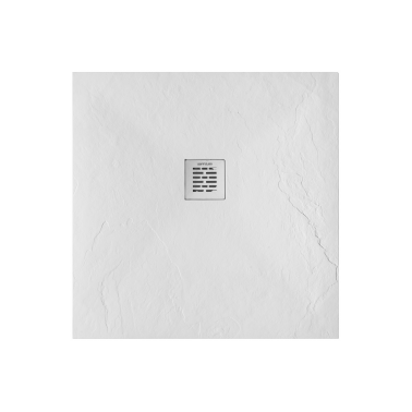 Plato de ducha extra-plano antideslizante antibacterias de resina Gel Coat modelo Marina Unisan