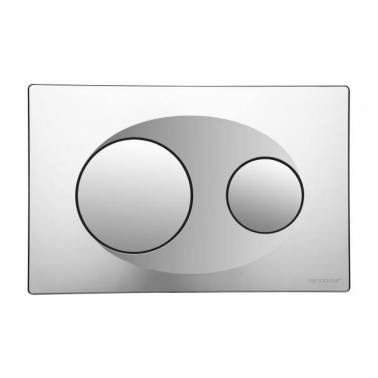 Placa para cisterna Sanslim cromada To-Slim marca Unisan