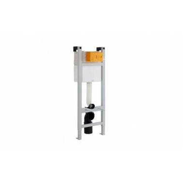 Suporte para sanita com cisterna embutida, descarga dupla, placa retangular, marca Unisan