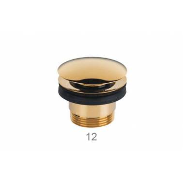 Válvula Abierta para Lavabo Dorada marca Unisan