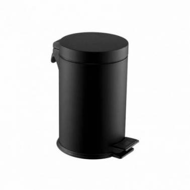 Simex 12L mattschwarzer Epoxid-Treteimer