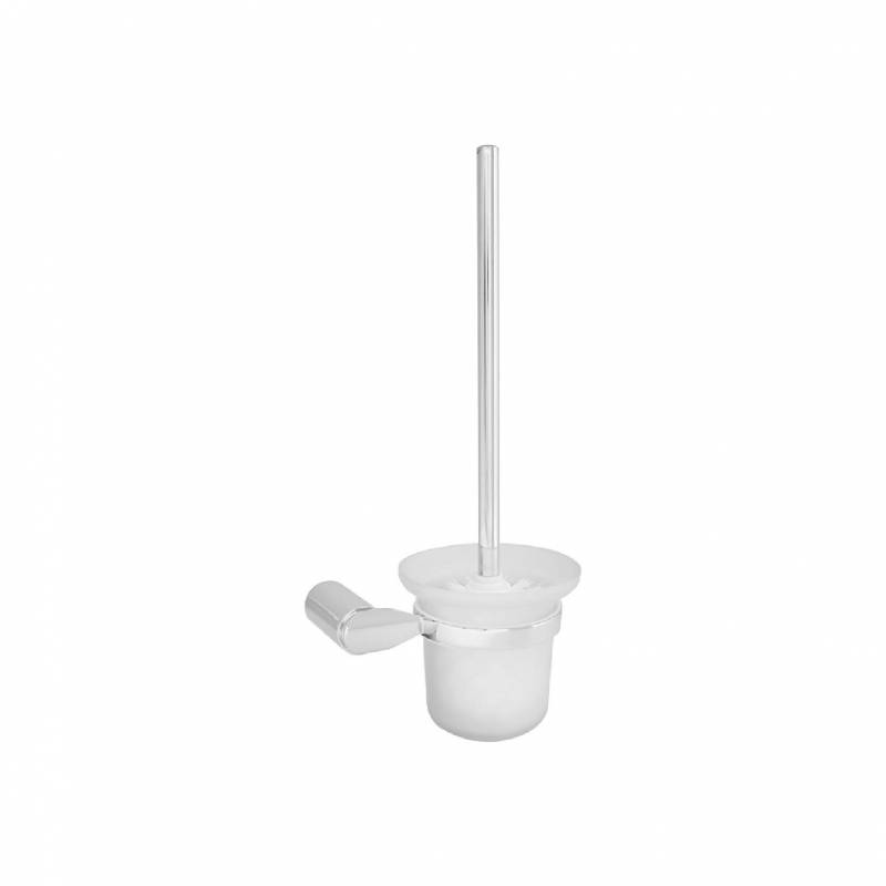 Suporte para escova de vaso sanitário de cristal brilhante de parede - Série Latão Premium da Simex