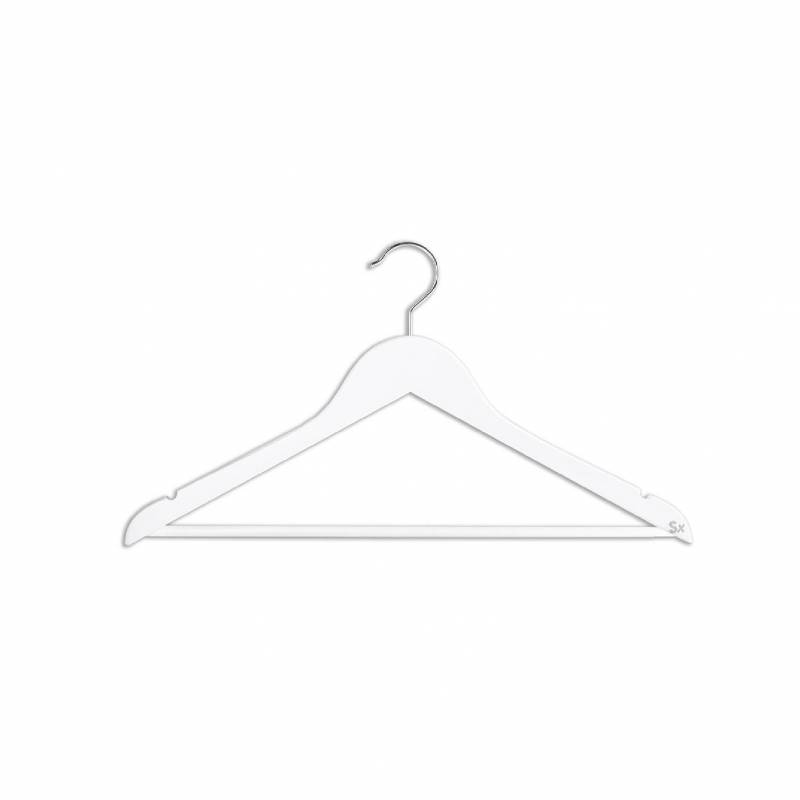 Cintre en bois de hêtre blanc de marque Simex