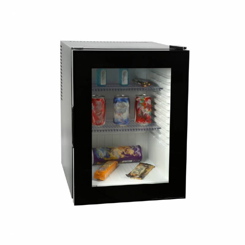 Minibar thermoélectrique à porte vitrée noire de 40 L de marque Simex