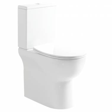 Toilette Accessible pour les Personnes à Mobilité Réduite - Série Mov | Porcelaine Blanche
