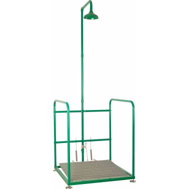 Plataforma con ducha de emergencia con rociador de polipropileno Bocchi