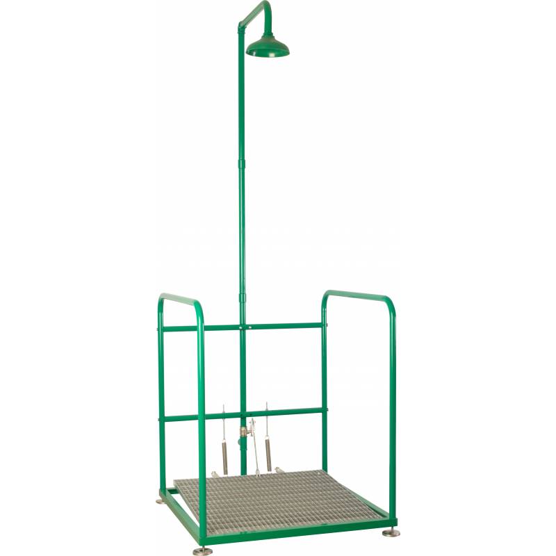 Platform with emergency shower with Bocchi polypropylene sprinkler