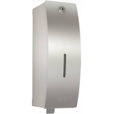 Distributeur de savon 800ml en inox satiné, modèle STRATOS, marque Franke KWC, référence STRX618