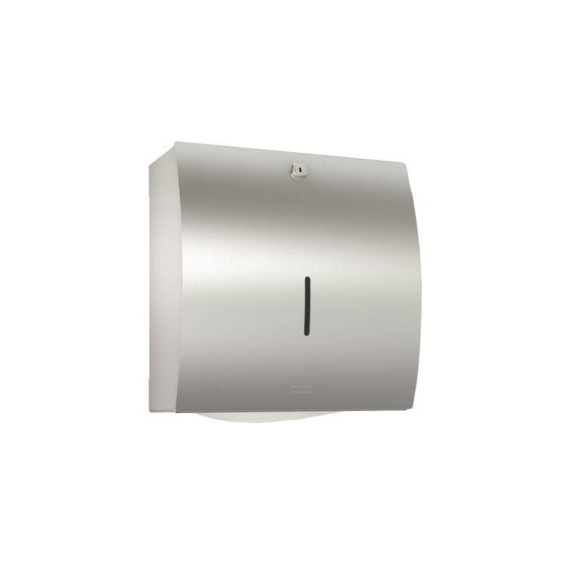 Paper towel dispenser in satin finish stainless steel, model STRATOS, brand Franke KWC, reference STRX600