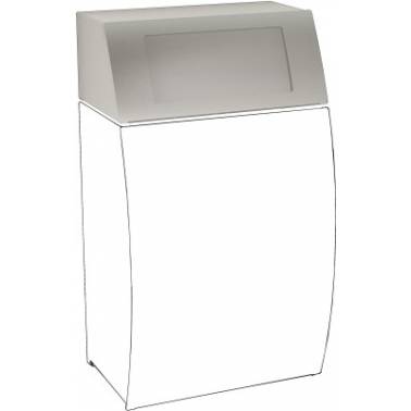 Lid for STRX607 waste bin made of satin-finished stainless steel, STRATOS model, Franke KWC brand, reference STRX608