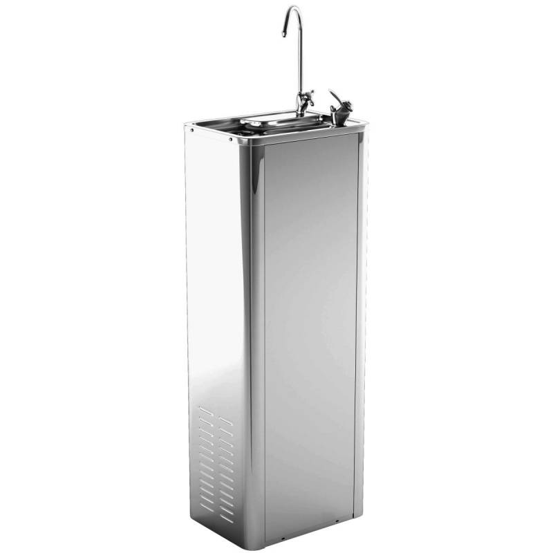 FASTCOOL 50 l/Stunde der Marke Nofer, glänzender Kaltwasserbrunnen aus Edelstahl AISI 304