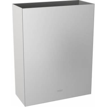 Wand-Abfalleimer aus satiniertem Edelstahl, Fassungsvermögen 23 L, Modell RODAN, Marke Franke KWC, Referenz RODX605