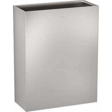 Wall mounted waste bin made of satin finished stainless steel, capacity 60 L, RODAN model, Franke KWC brand, reference RODX607