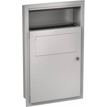 Einbau-Badmöbel mit Abfalleimer aus Edelstahl, Modell RODAN, Marke Franke KWC, Referenz RODX612E