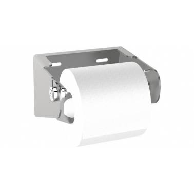 Toilettenpapierhalter mit Aschenbecher aus satiniertem Edelstahl, Marke Franke KWC, Referenz CHRX675