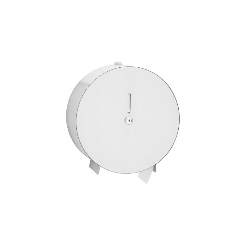 Porte-papier toilette mural industriel en acier inoxydable satiné, marque Franke KWC, référence CHRX669