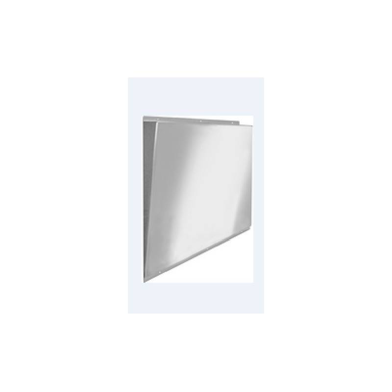 Espejo fabricado en acero inoxidable con superficie pulida reflectante de 460x528x62mm marca Franke