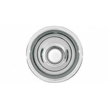 Lavabo semisferico realizzato in acciaio con finitura lucida diametro 200mm, modello RONDO, marca Franke