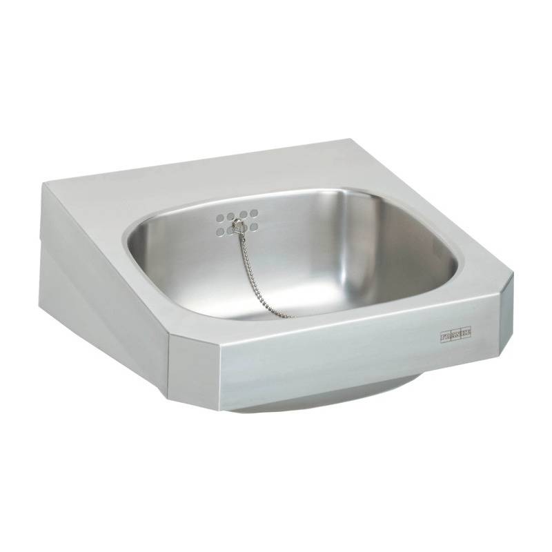 Lavabo mural fabricado en acero inoxidable acabado satinado 400x150x452mm modelo ANIMA marca Franke KWC, referencia WT400C