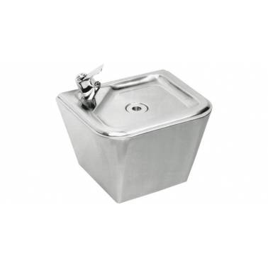 Fonte de água retangular de parede em aço inoxidável acetinado, modelo ANIMA, marca Franke KWC, referência ANMX300