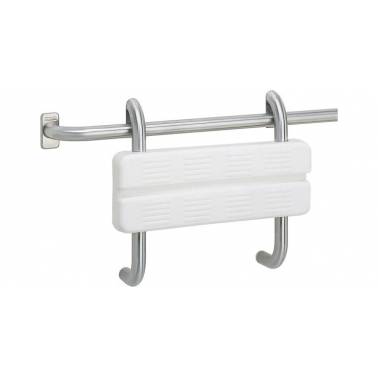 Hanging backrest with support bar made of satin-finished stainless steel, Franke KWC brand, reference CNTX400C