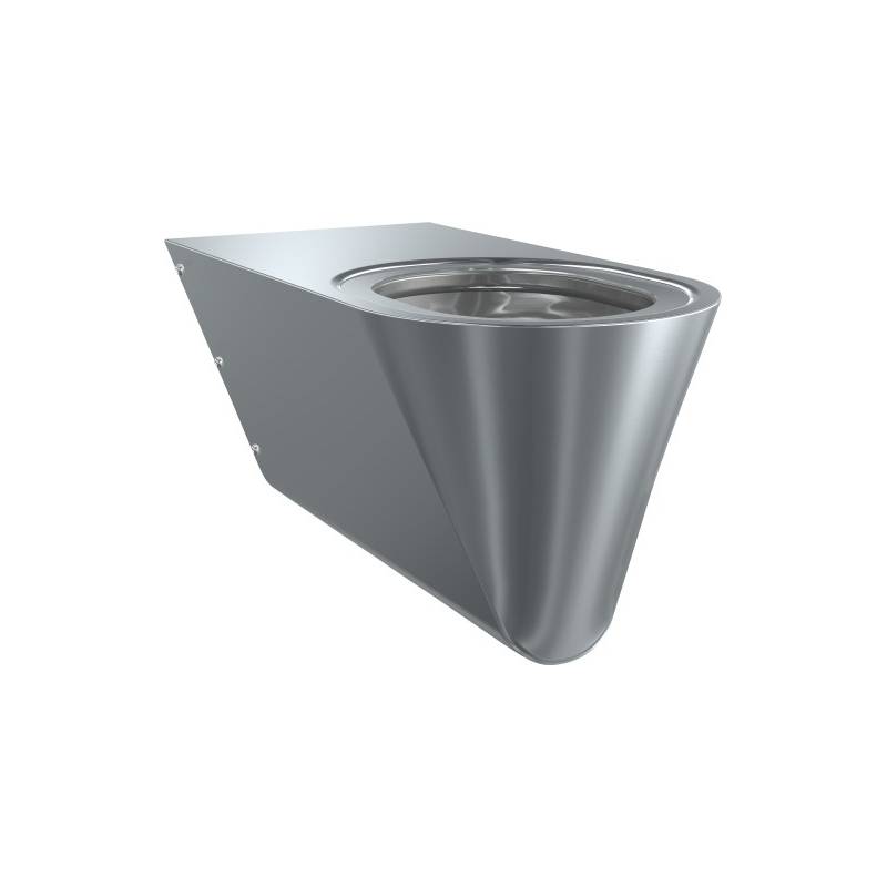 Wall-hung toilet for disabled people with reduced mobility. Reference CMPX594