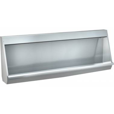 Urinol coletivo de parede em aço inoxidável acetinado, 1400mm, marca Franke KWC, referência CMPX552