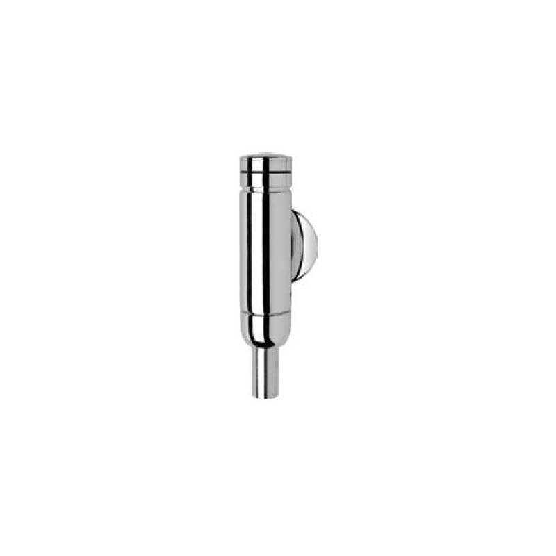 Toilet flush valve DN 20 in polished silver stainless steel, AQUALINE model, Franke KWC brand, reference AQRM559